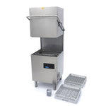 Lave-vaisselle à capot - 50x50cm - avec pompes de vidange, de rinçage et de savon - 400V – Maxima 09240080