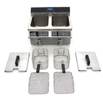 Friteuse - 2 x 8 L - 2 paniers - induction - avec robinet de vidange – Maxima 09371095
