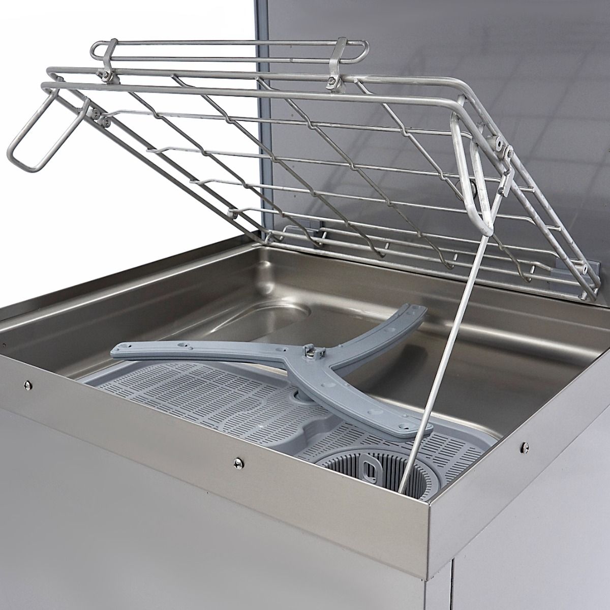Lave-vaisselle à capot - 50x60cm - avec pompes de rinçage et de savon - 400V – Maxima 09240140