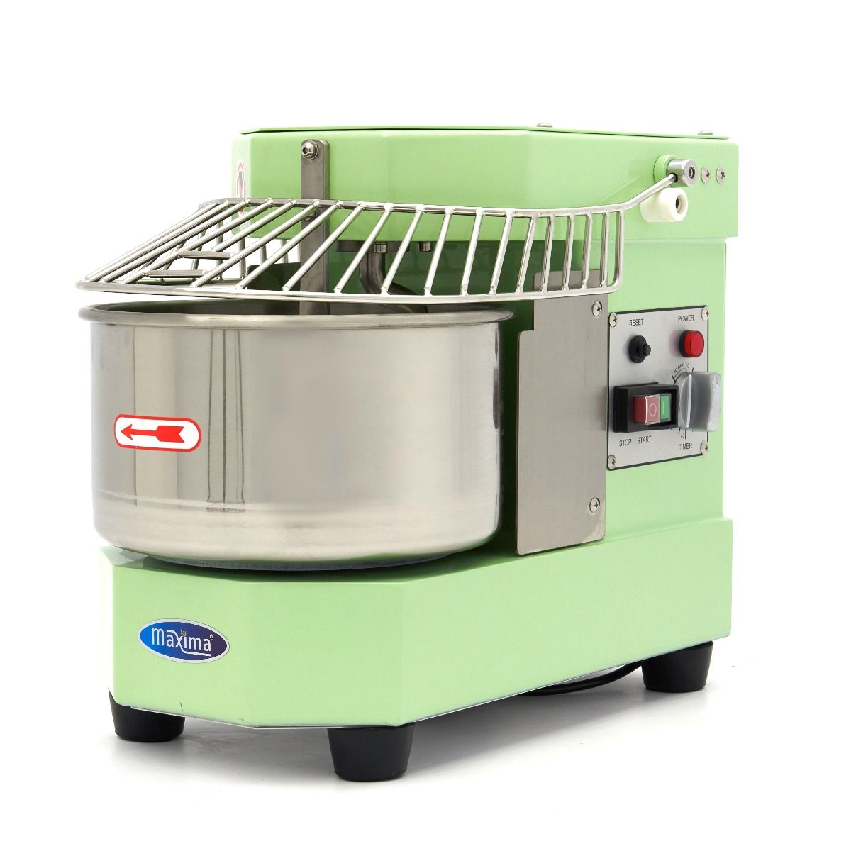Pétrin à spirale / pétrin à pâte - 8 L - 4,5 kg de pâte - vert – Maxima 09361001