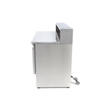 Réfrigérateur pour la préparation des pizzas - 137 cm - 3 portes - s'adapte à 8 x 1/6 GN - incl couvercle en acier inoxydable – Maxima 09400205