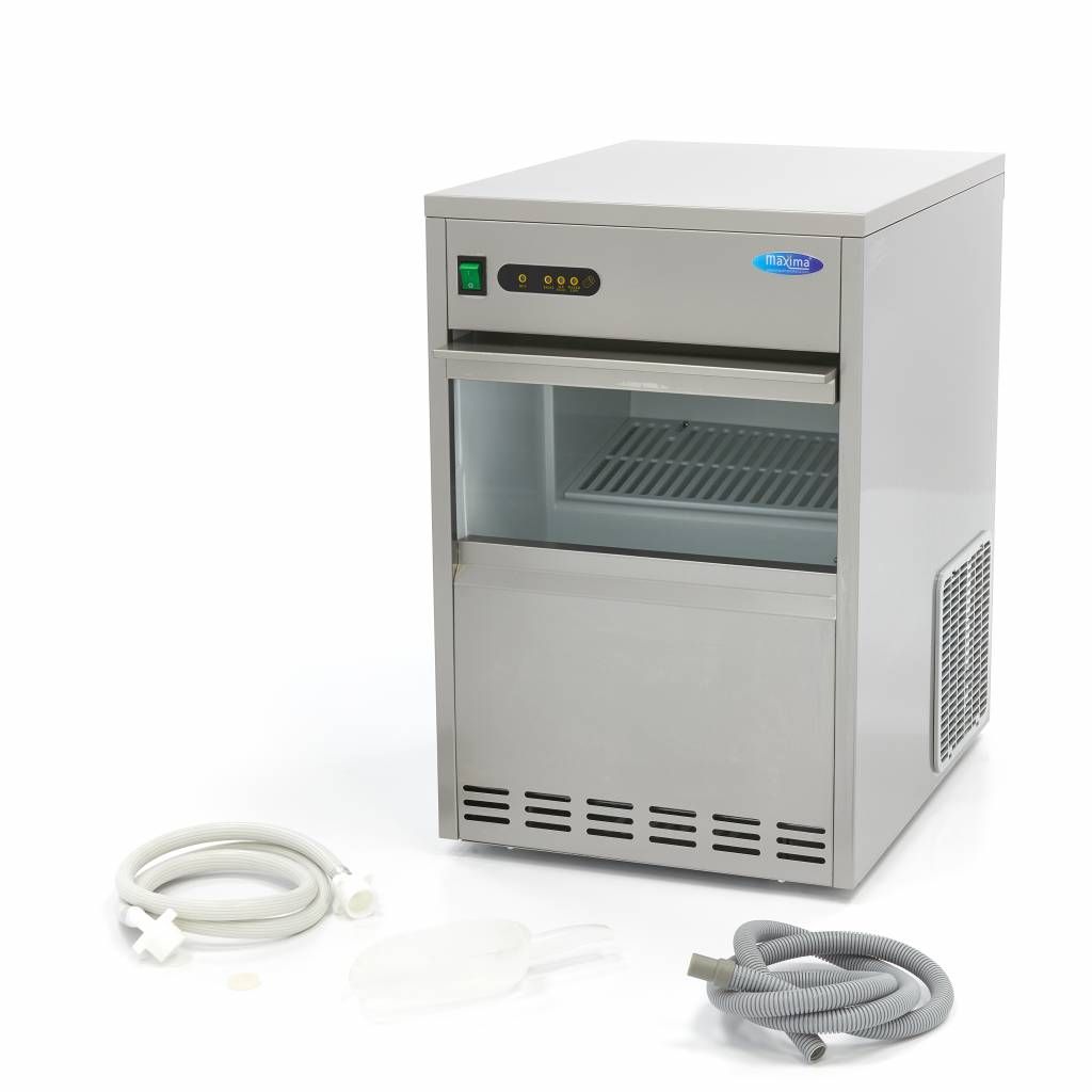 Machine à glaçons - 45 kg/jour - glaçons creux - refroidissement par air – Maxima 09300129