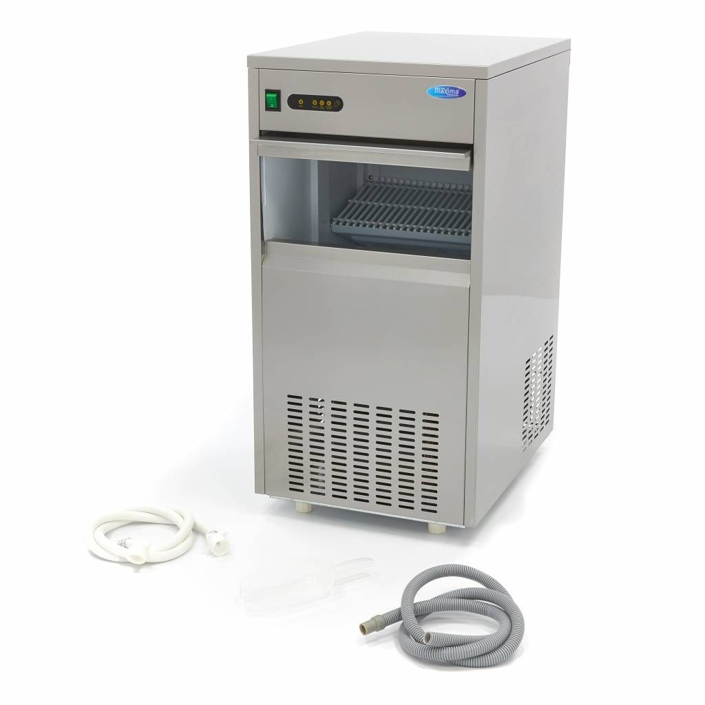 Machine à glaçons - 60 kg/jour - glaçons creux - refroidissement par air – Maxima 09300131