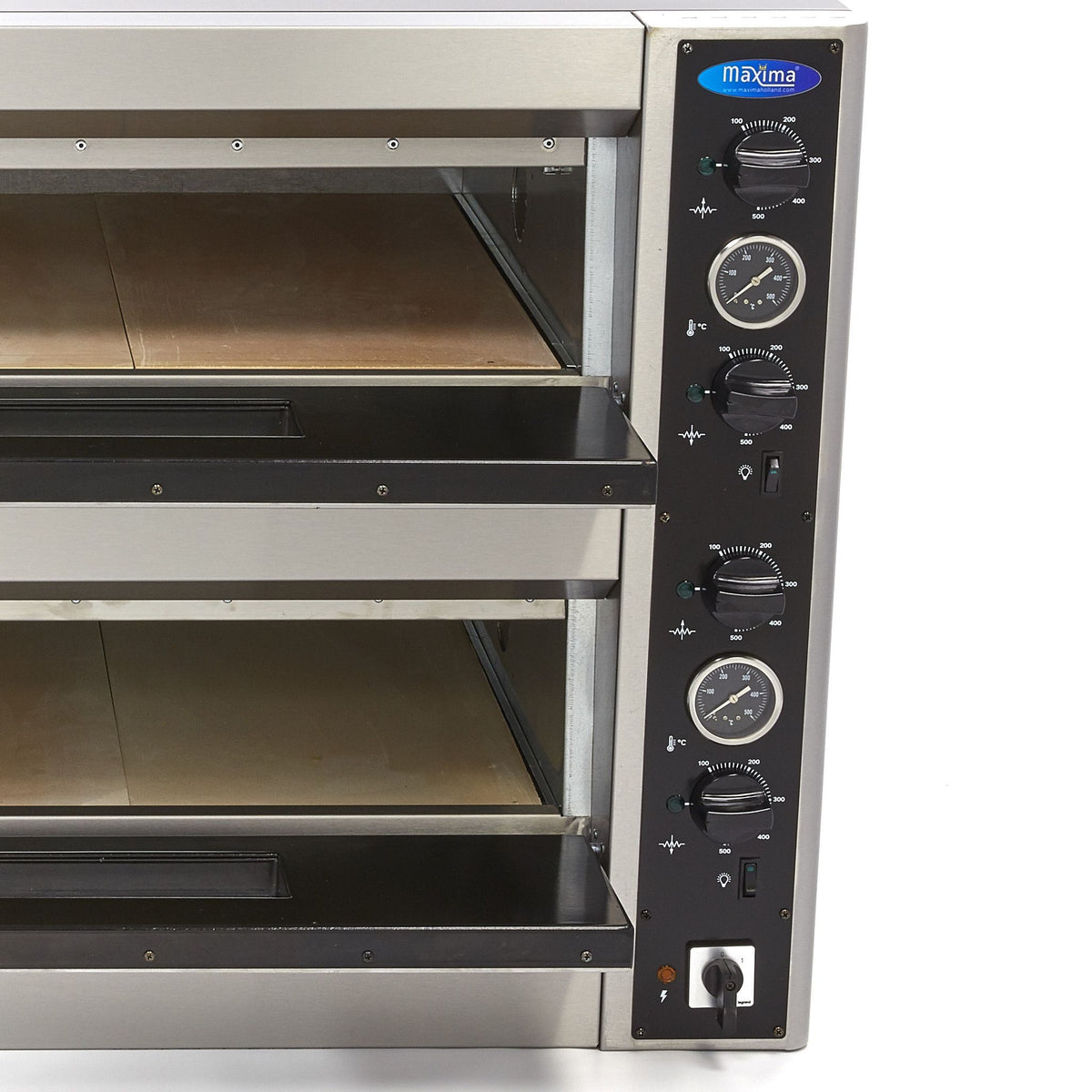 Four à pizza - s'adapte à 12 pizzas Ø30 cm - double étage – Maxima 09370050