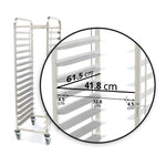 Chariot à plateaux - boulangerie - s'adapte à 16 plateaux (60 x 40c m) - excl plateaux – Maxima 09300548