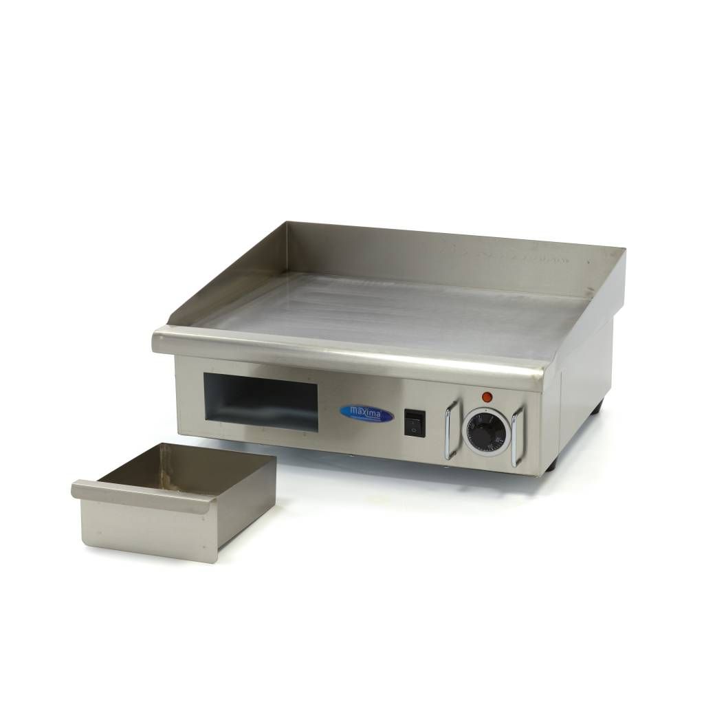 Plaque de gril - lisse - 55 cm - incl plateau d'égouttementl – Maxima 09300065