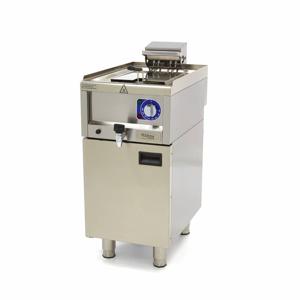 Friteuse - 10 L - 1 panier - avec robinet de vidange - 400V – Maxima 09391640