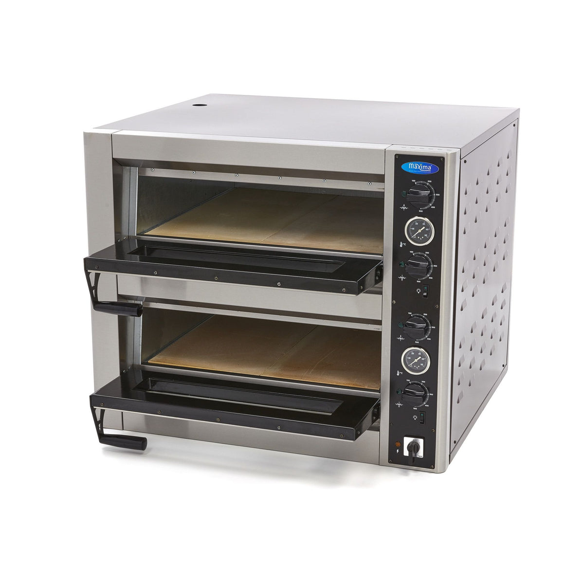 Four à pizza - s'adapte à 4 pizzas Ø30 cm - double étage – Maxima 09370030