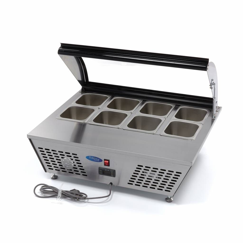 Saladette - 67 L - incl 8 x 1/6 GN - modèle de table – Maxima 09400870