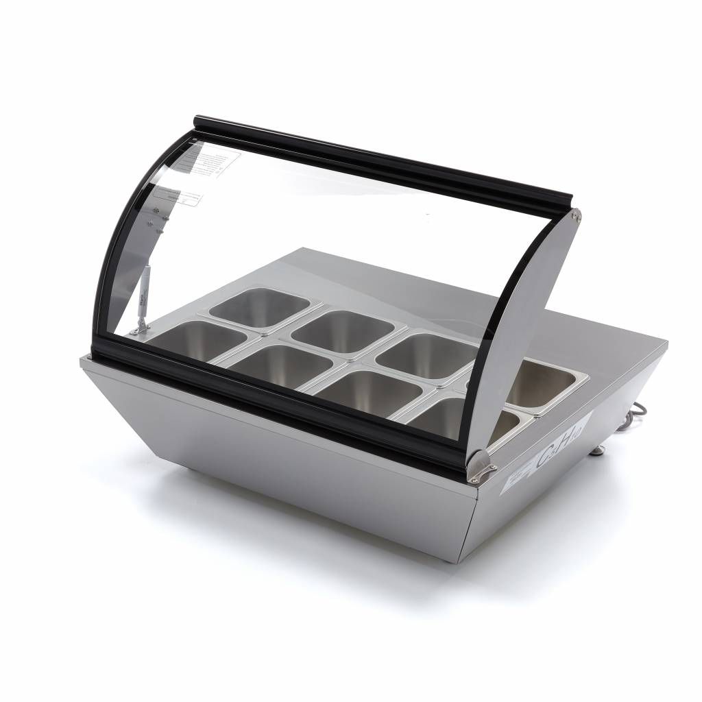 Saladette - 67 L - incl 8 x 1/6 GN - modèle de table – Maxima 09400870
