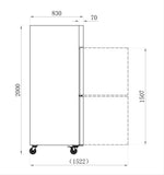 Armoires réfrigérées STAR — AA14PPNM — 1400 L – vue 2