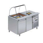 Tables refrigérées + saladette ouverte STAR — AA2PP+PS — 314 L
