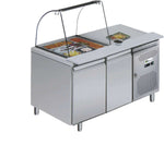 Tables refrigérées + saladette ouverte STAR — AA2PP+PS — 314 L – vue 2