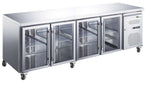 Tables réfrigérées portes vitrées STAR — AA4PV — 553 L