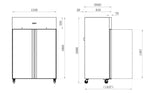 Armoires de congélation STAR — AAF12N — 1200 L – vue 2