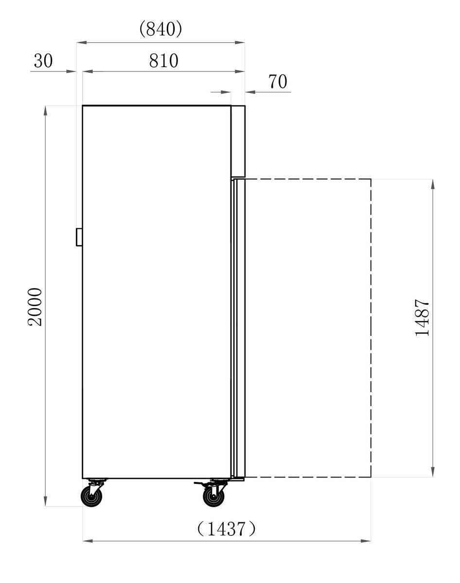 Armoires de congélation STAR — AAF6N — 600 L – vue 2