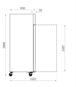 Armoires réfrigérées STAR — AAF7P — 700 L – vue 2