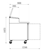 Meubles de préparations STAR — AAS28PP — 390 L – vue 2