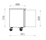 Tables réfrigérées STAR — AAS3PP — 339 L – vue 2