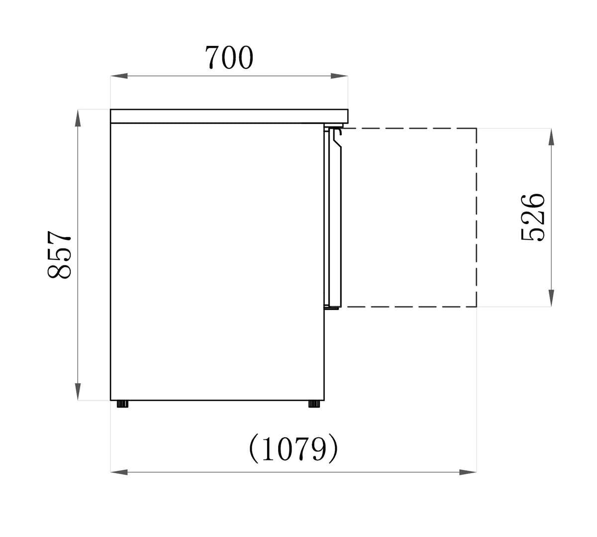 Tables réfrigérées STAR — AAS901-2D — 230 L – vue 2