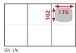 Bac gastronorme inox GN 1/6 AFI Collin-Lucy — B16150 — 1.7 L
