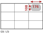 Bac gastronorme inox GN 1/9 AFI Collin-Lucy — B19100 — 1 L