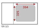 Bac gastronorme inox GN 2/3 AFI Collin-Lucy — B23100 — 8 L