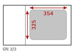 Bac gastronorme inox GN 2/3 AFI Collin-Lucy — B2365 — 5.5 L – vue 2