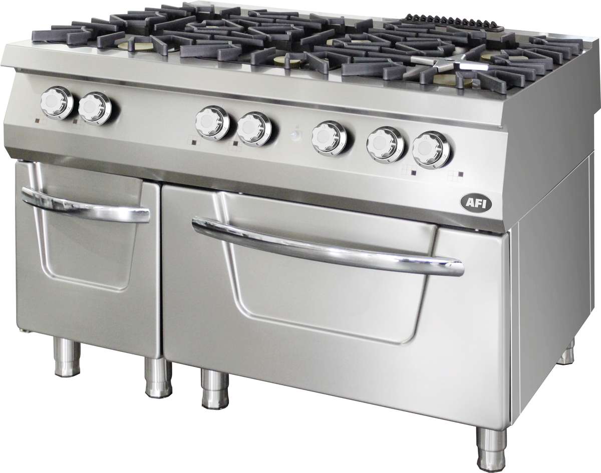 Fourneaux gaz sur four gaz ou électrique AFI — F6G9FG120LP
