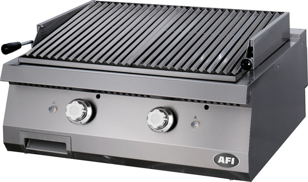 Grill avec pierres de lave AFI — GPL9PG80