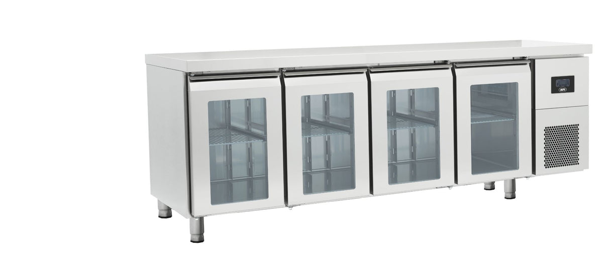 Tables réfrigérées portes vitrées AFI — OZ4PV — 625 L