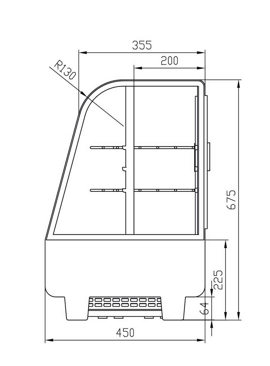 Vitrines réfrigérées à poser AFI Collin-Lucy — RTW-100L — 100 L – vue 2