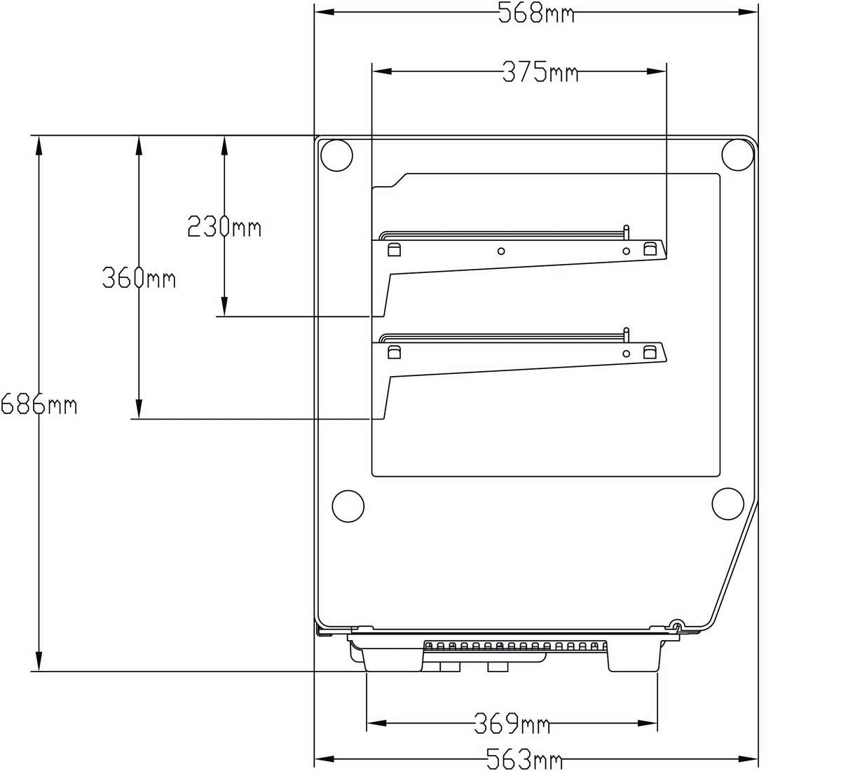 Vitrines réfrigérées à poser AFI Collin-Lucy — RTW-120L-5 — 120 L – vue 2