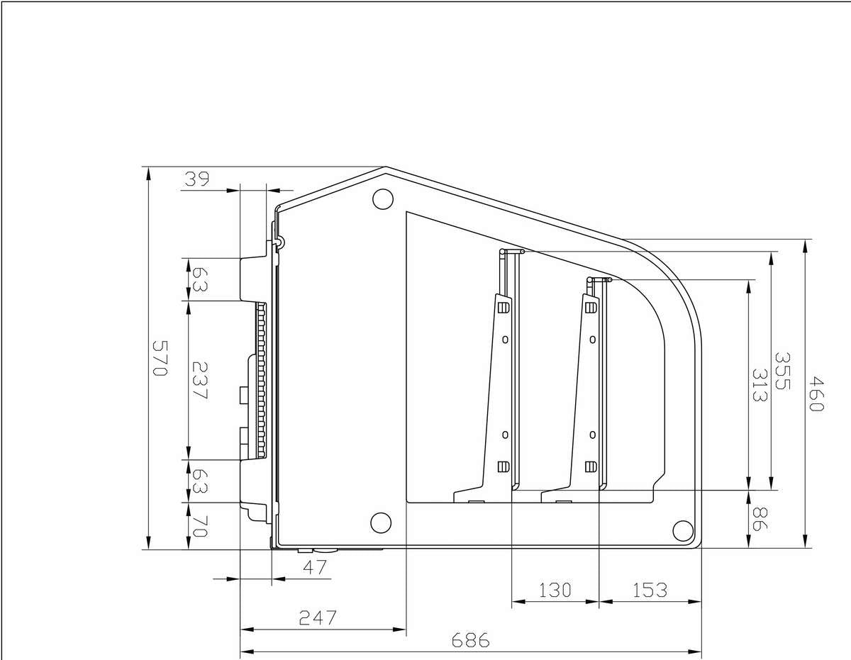 Vitrines réfrigérées à poser AFI Collin-Lucy — RTW-120L — 120 L – vue 2
