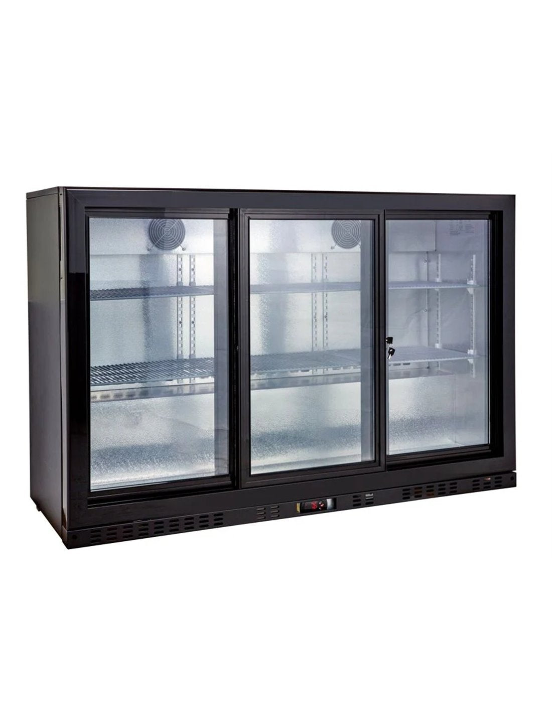 Réfrigérateur à boissons - 341 L - 3 portes coulissantes - 6 étagères réglables