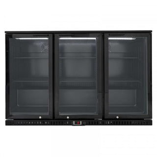 Arrière-Bar Réfrigéré Skinplate 3 Portes Vitrées Battantes - 328 Litres