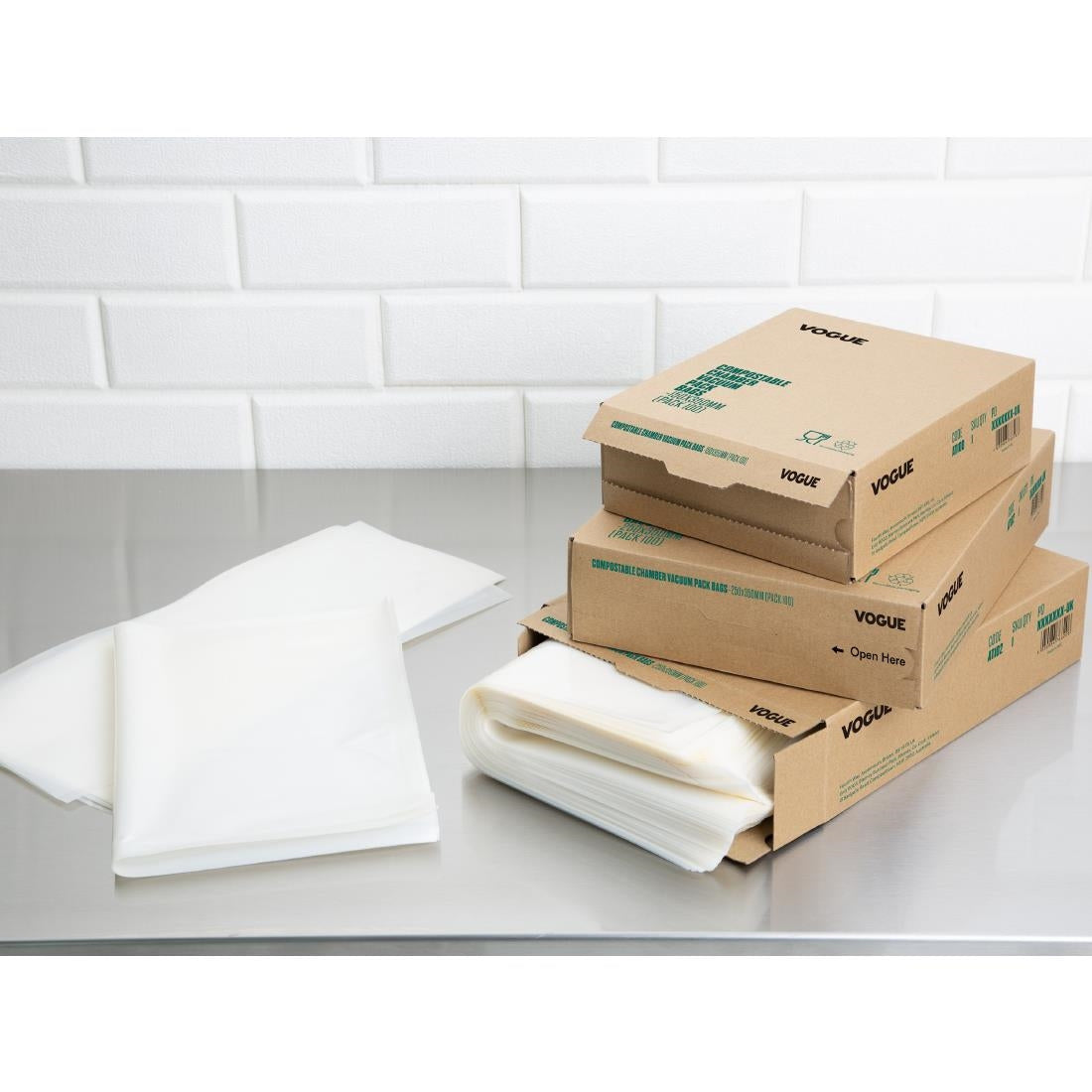 Sacs sous vide compostables Vogue 300x350mm (lot de 100) — AT103
