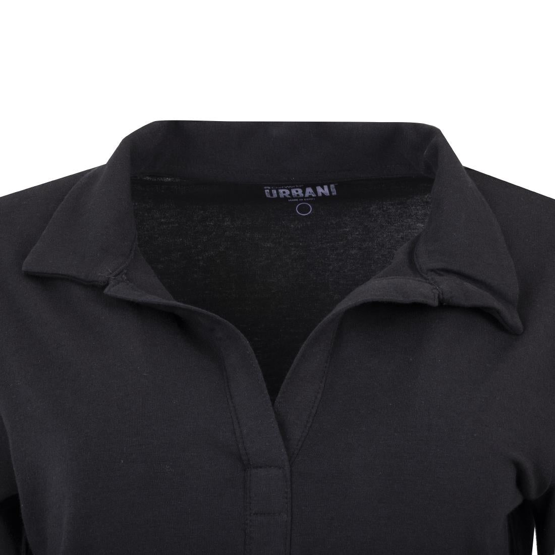T-Shirt col V femme Uniform Works noir XL — B038-XL