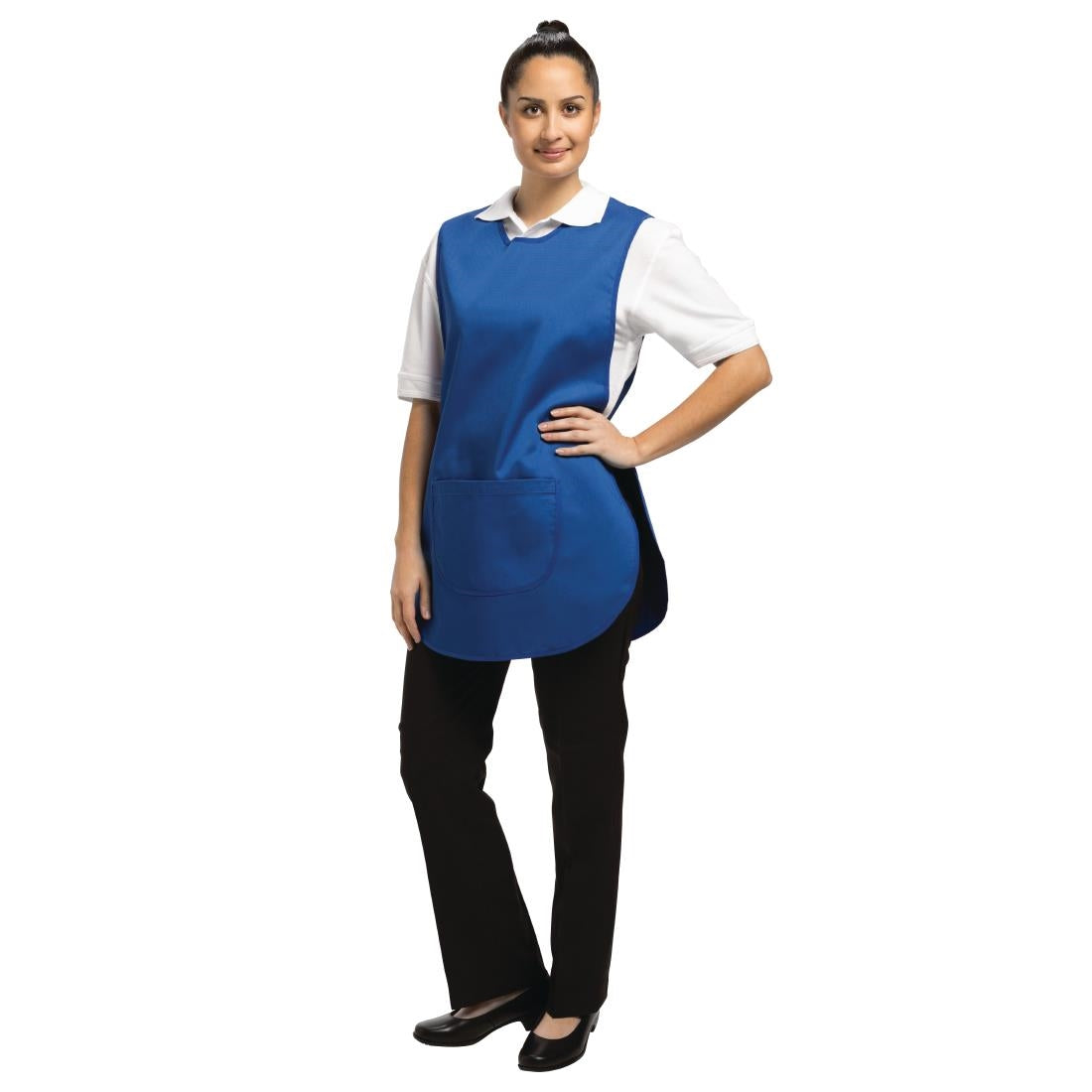 Tablier chasuble avec poche Whites bleu roi — B043