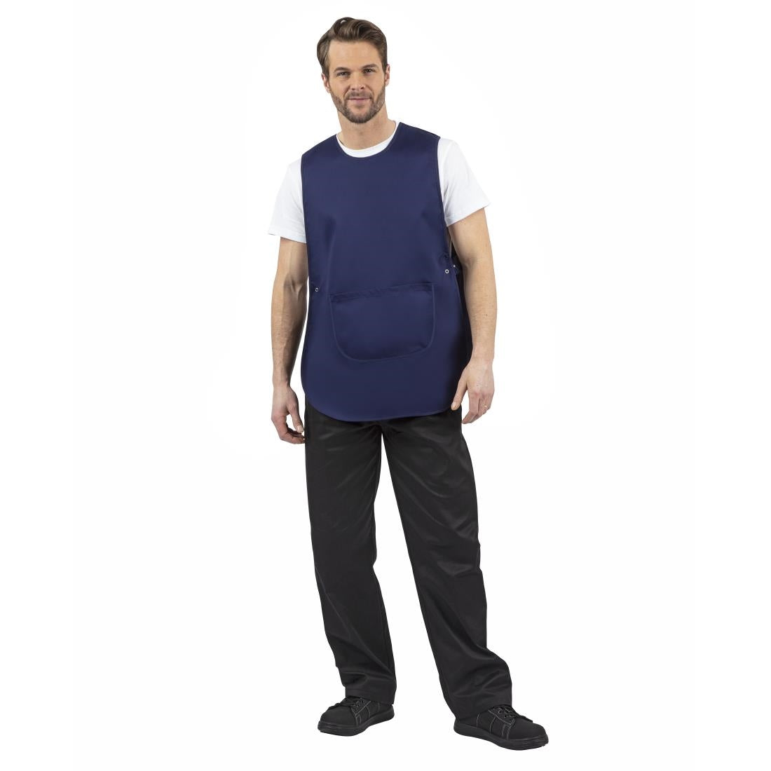 Tablier chasuble avec poche Whites bleu marine — B044