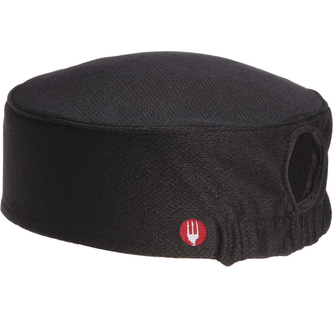 Calot de cuisine femme Cool Vent Chef Works noir — B053