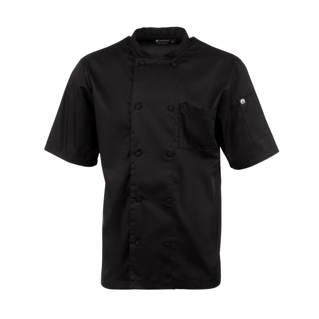 Veste de cuisine mixte Cool Vent Chef Works Montreal noire L — B054-L