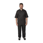 Veste de cuisine mixte Cool Vent Chef Works Montreal noire L — B054-L