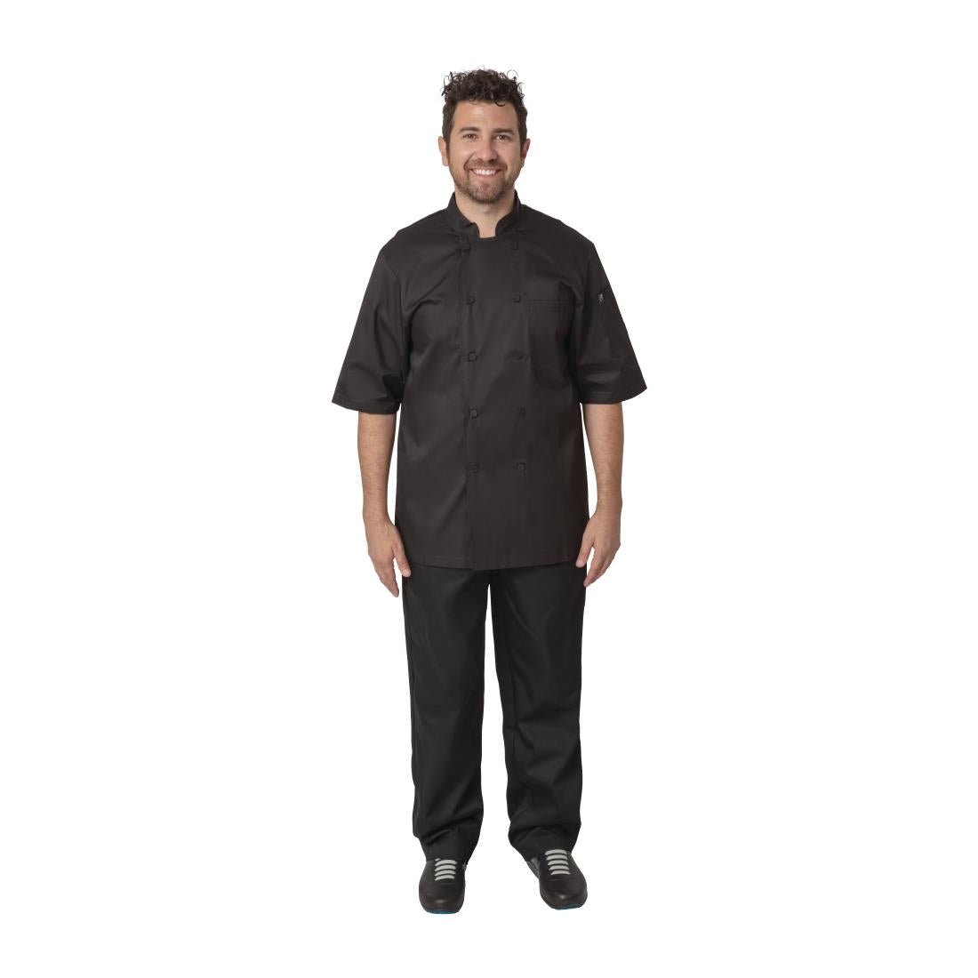 Veste de cuisine mixte Cool Vent Chef Works Montreal noire L — B054-L