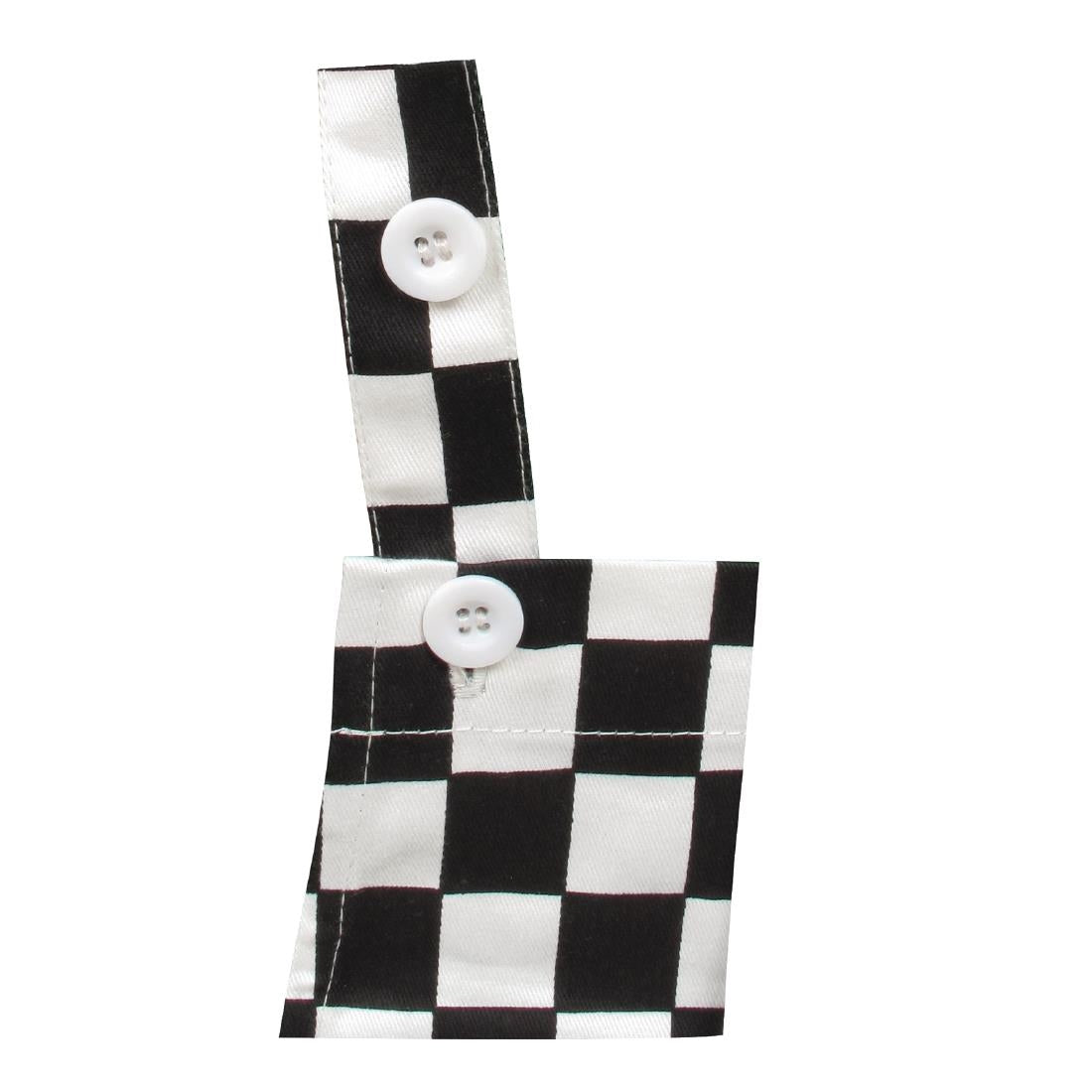 Tablier bavette enfant Whites carreaux noirs et blancs — B357