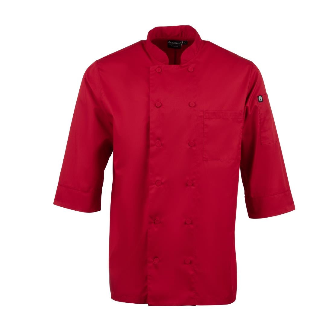 Veste de cuisine mixte Chef Works rouge L — B106-L