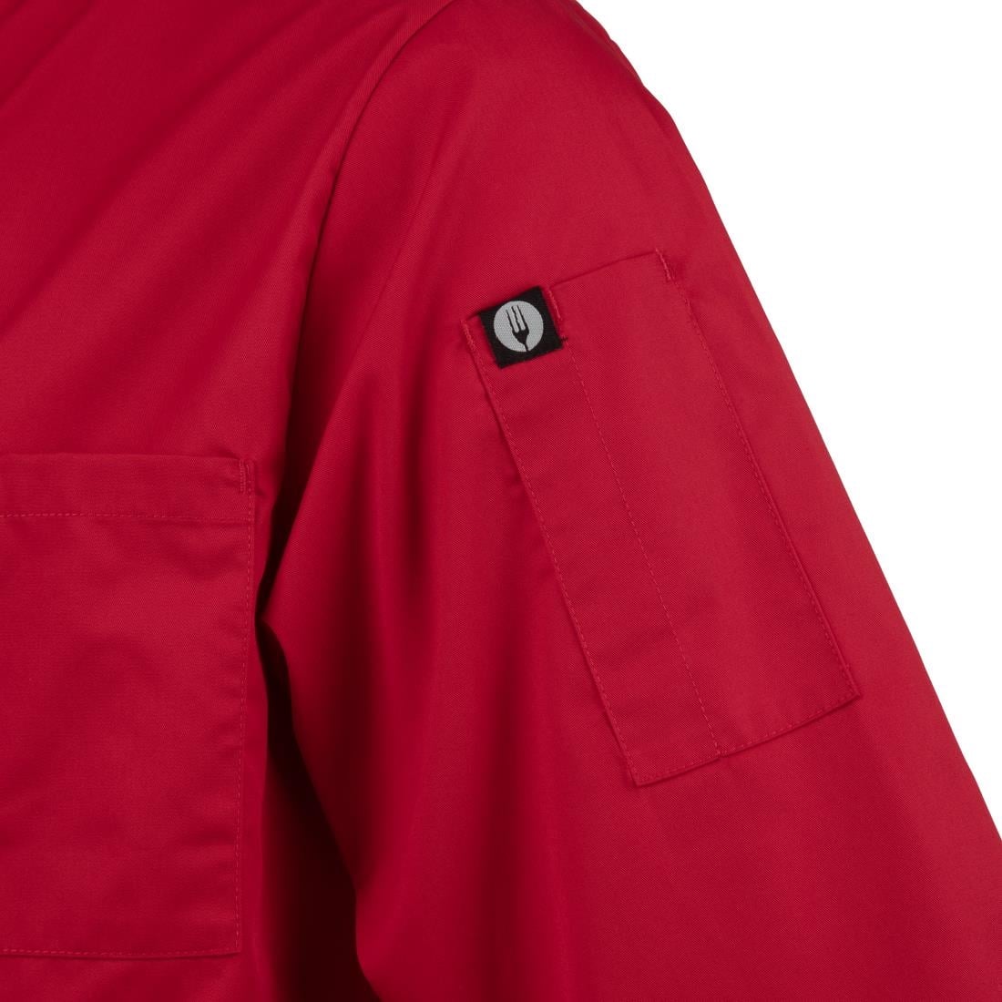 Veste de cuisine mixte Chef Works rouge M — B106-M
