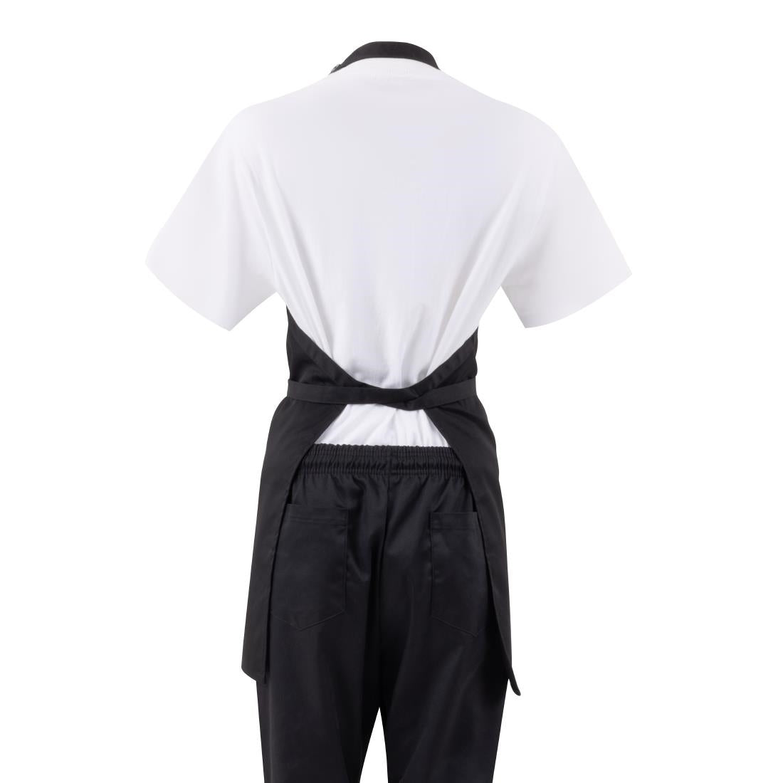 Tablier serveur col en V Whites noir — B128