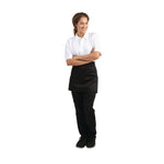 Tablier serveur court Whites noir — B131
