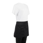 Tablier serveur court Whites noir — B131